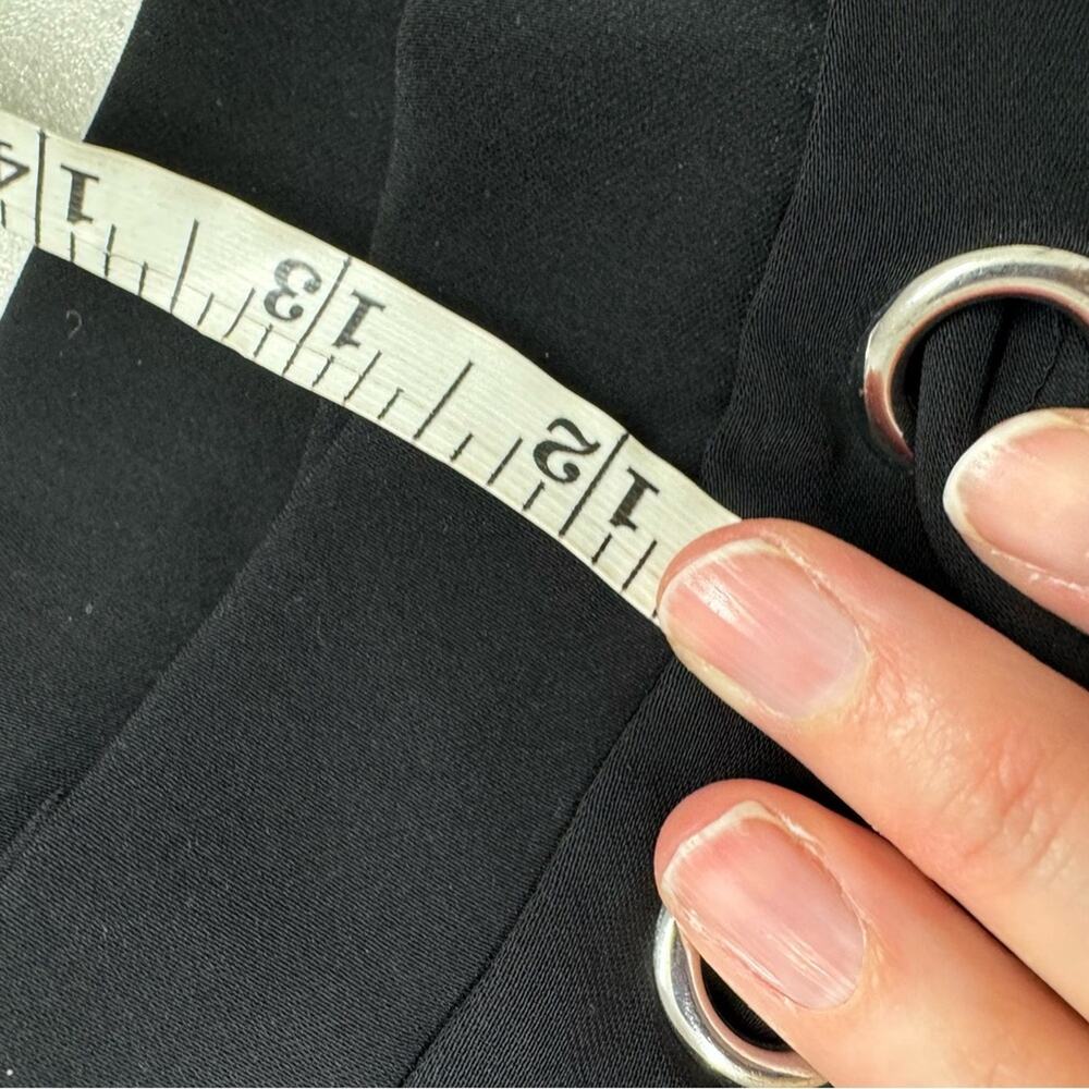 Tahari Black Wide Leg Trousers Dress Pants Women 4 Paperbag Waist Classic Preppy - Picture 11 of 12